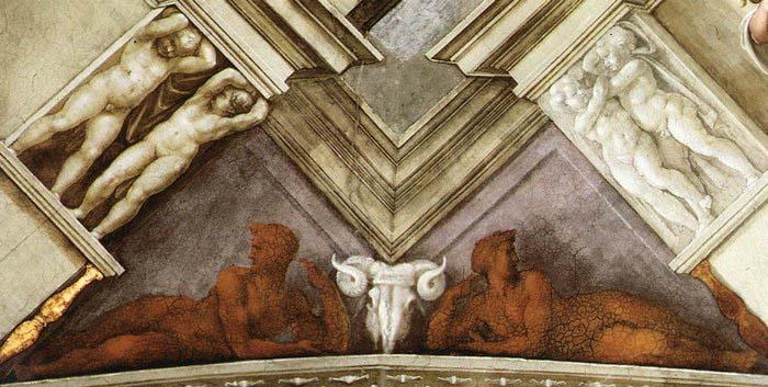 Michelangelo Buonarroti Bronze nudes oil painting picture